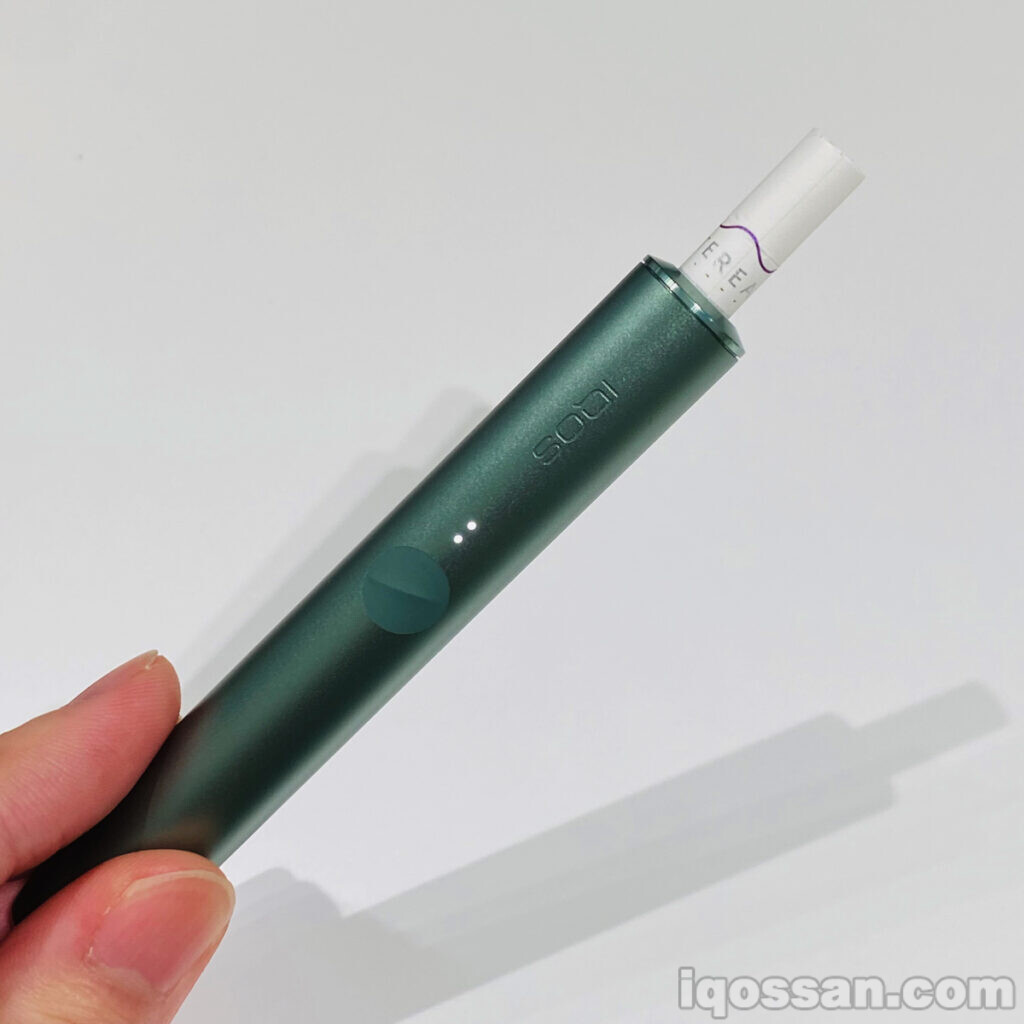 插入烟草棒后会自动开始加热