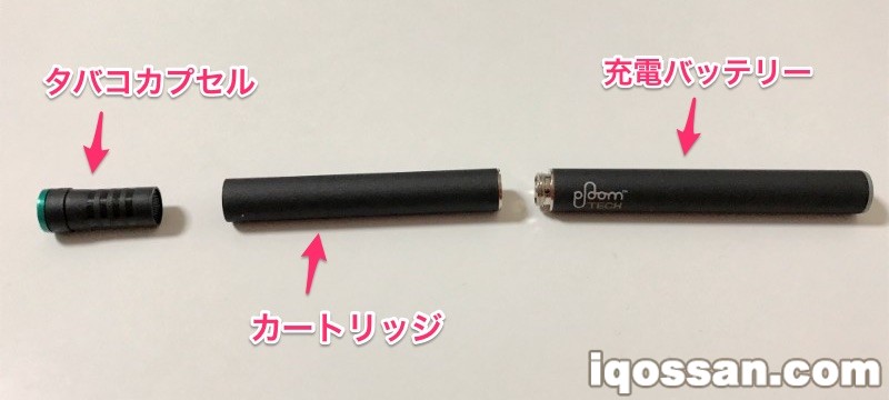 Ploom TECH各部名称