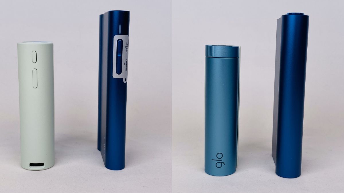 Glo Hyper Air 和 Glo Hyper X2 薄度比较