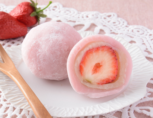 整颗草莓大福(白豆沙)
