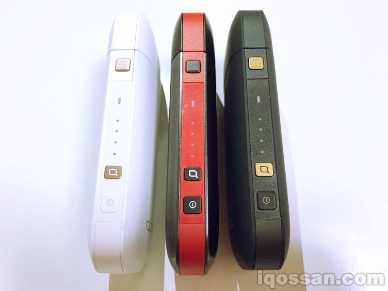 从左至右:白色、Motor Edition、藏青色IQOS