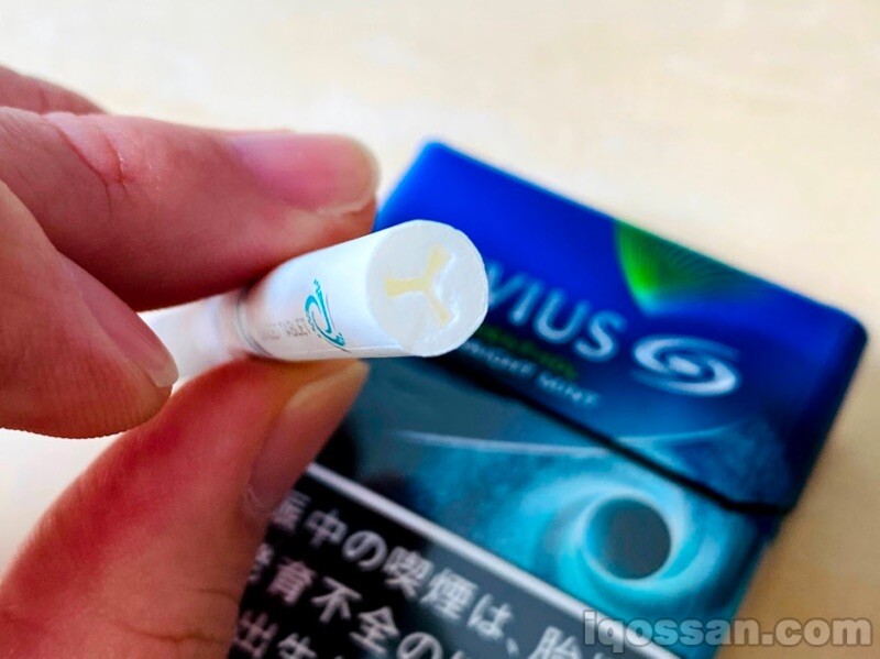 MEVIUS Premium Menthol的滤嘴形状独特。