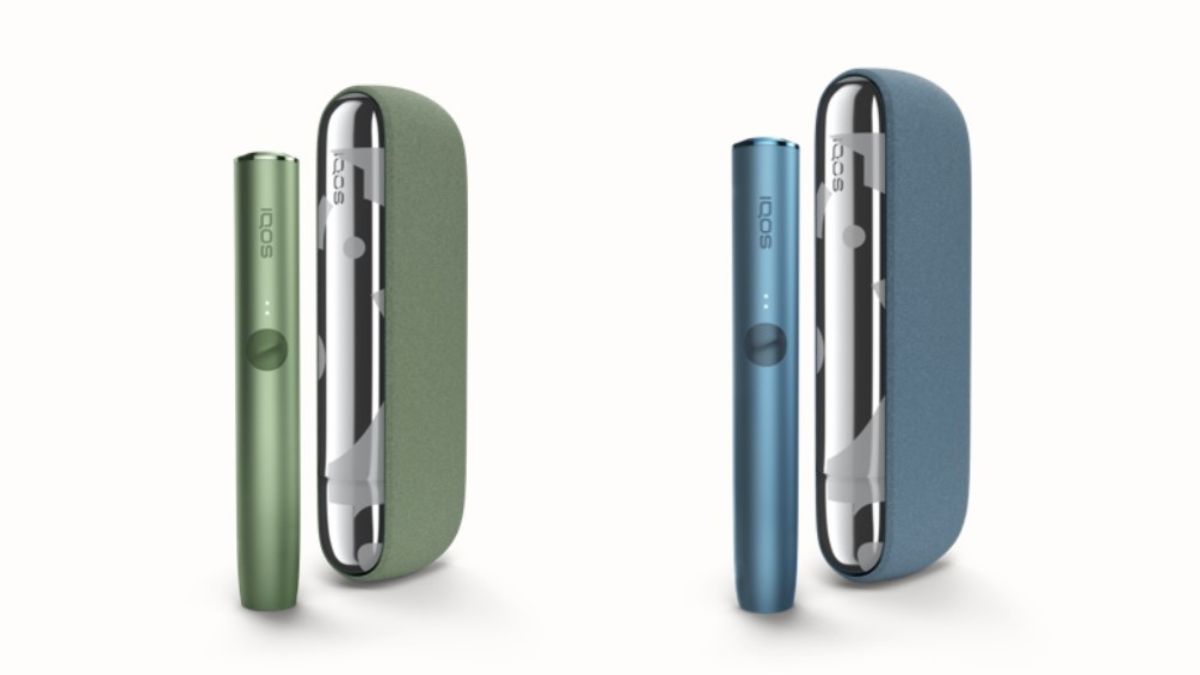 IQOS ILUMA首款限定配件Door Cover银色的安装效果