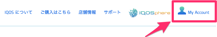 IQOS官网,跳转至我的账户