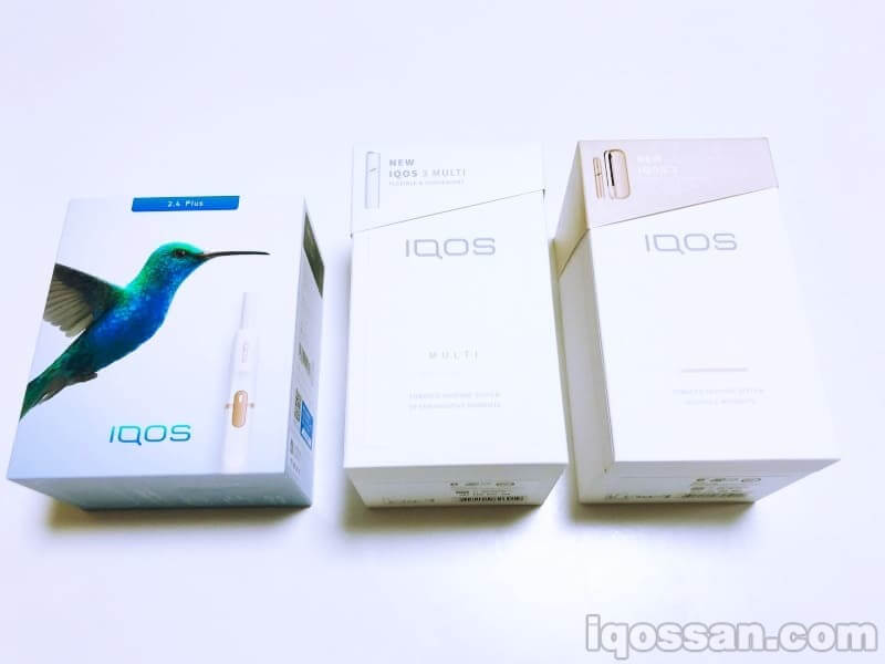 新旧IQOS购买后的包装盒