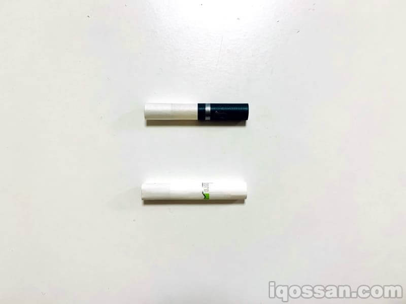 上方为Nicoless，下方为加热棒的烟弹