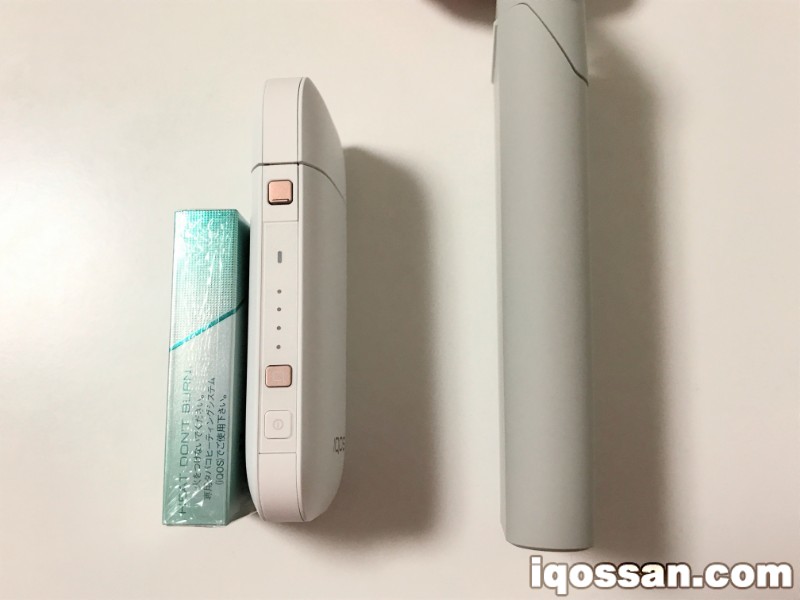 从宽度来说IQOS更粗?紧凑性方面IQOS更具优势。
