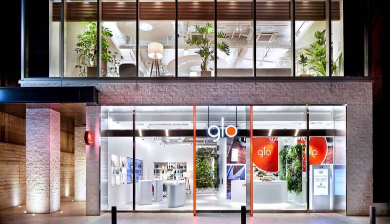 glo门店的加热式烟草专用休息区