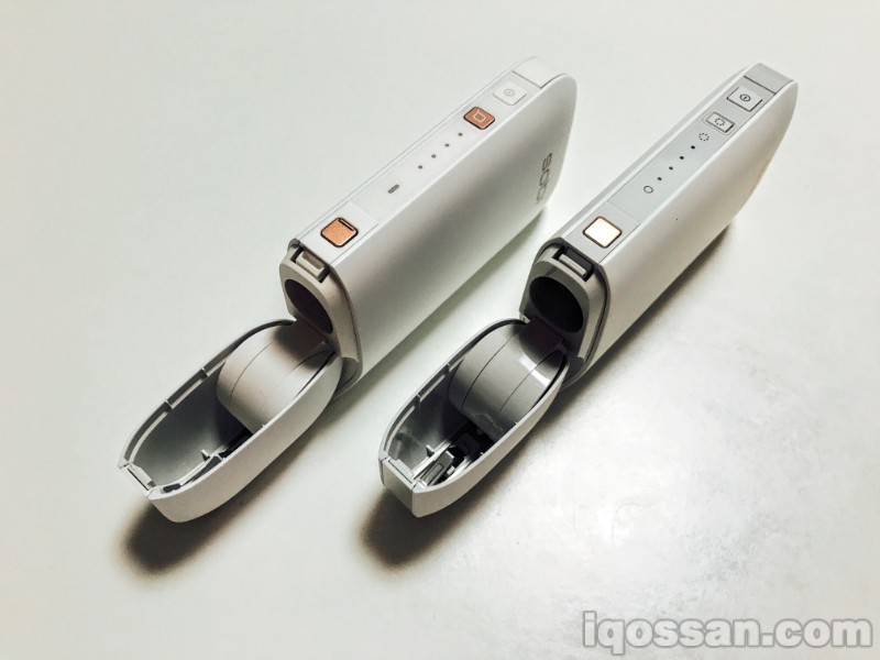 新旧比较IQOS的卡扣
