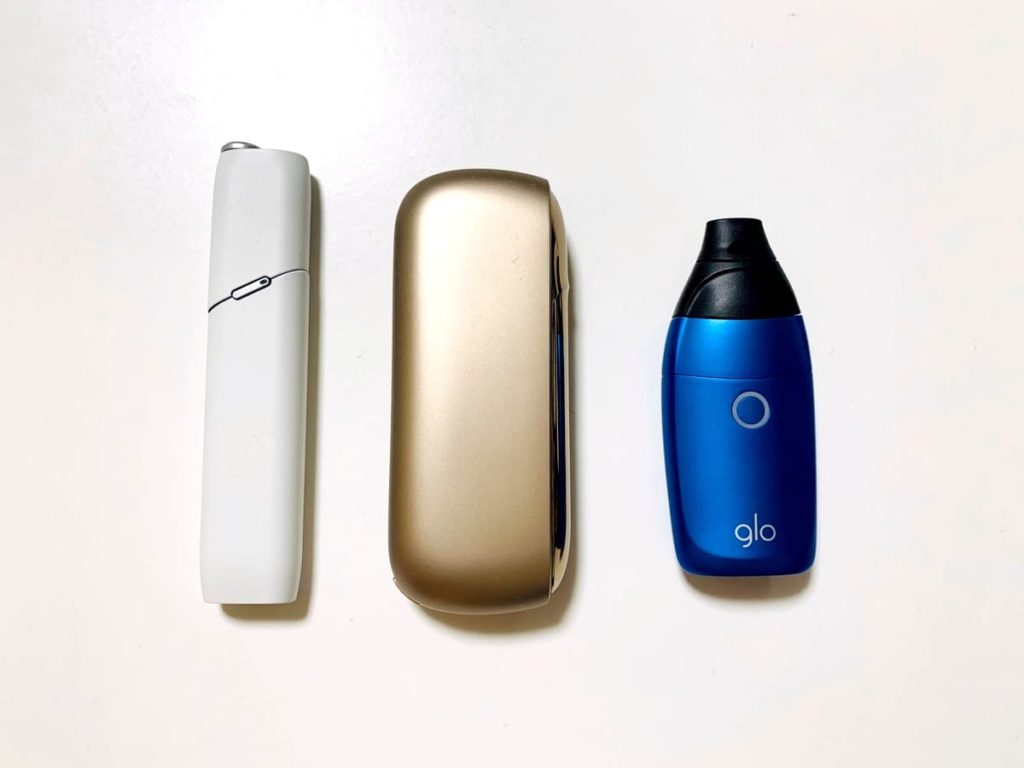 从左到右依次为IQOS3 Multi、IQOS3、glo sens