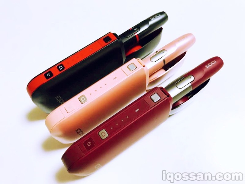 排列限定IQOS。各自的特征很显眼