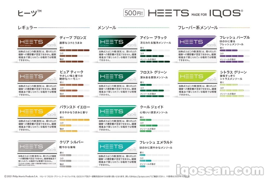 HEETS全部10种口味