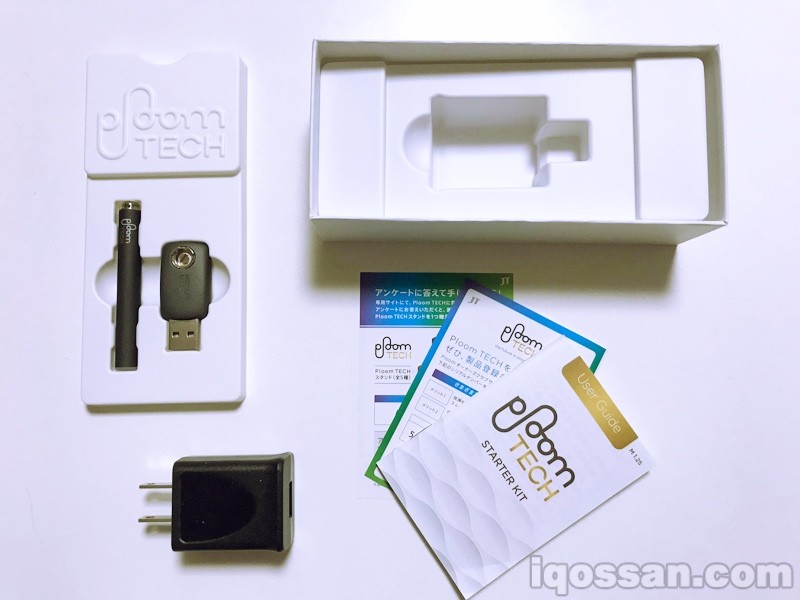 确认新版Ploom TECH的内容物