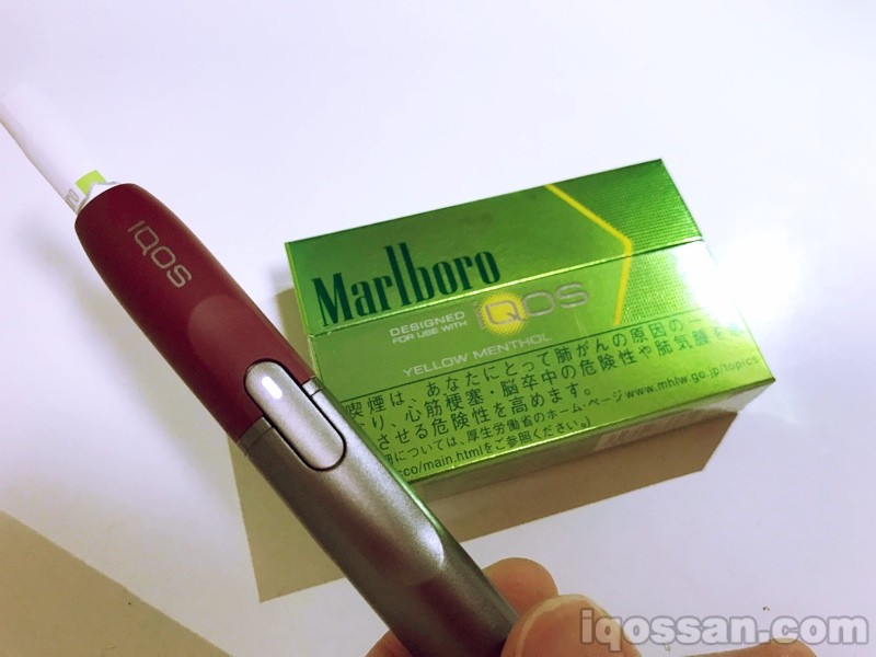 将Yellow Menthol装入IQOS烟杆!