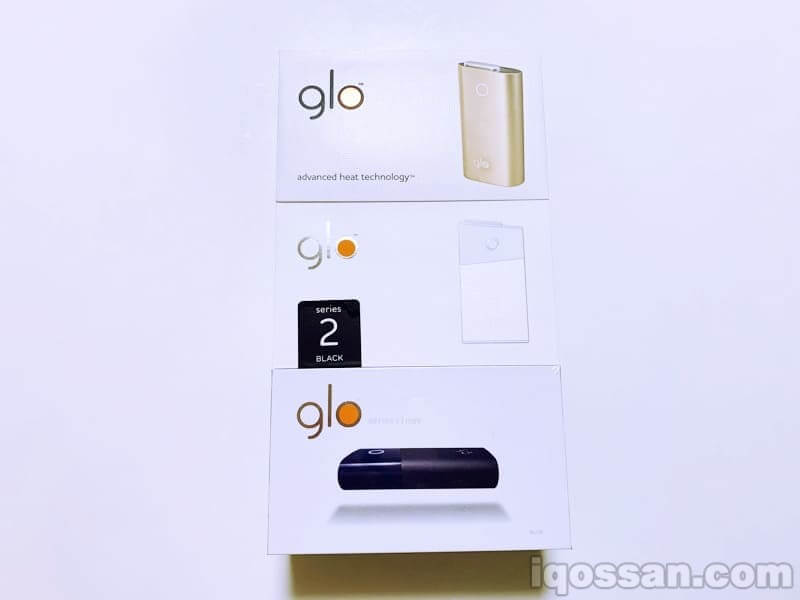 从上到下依次为新款glo的包装盒