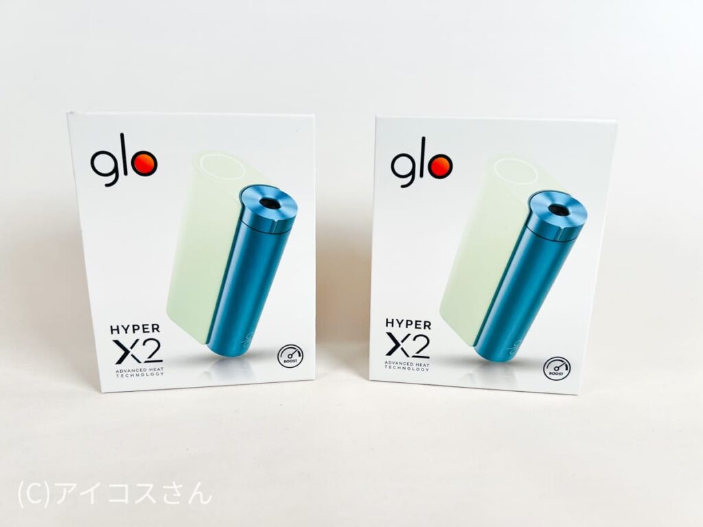 左边是原版Glo Hyper X2，右边是复刻版的Glo Hyper X2。没有区别。