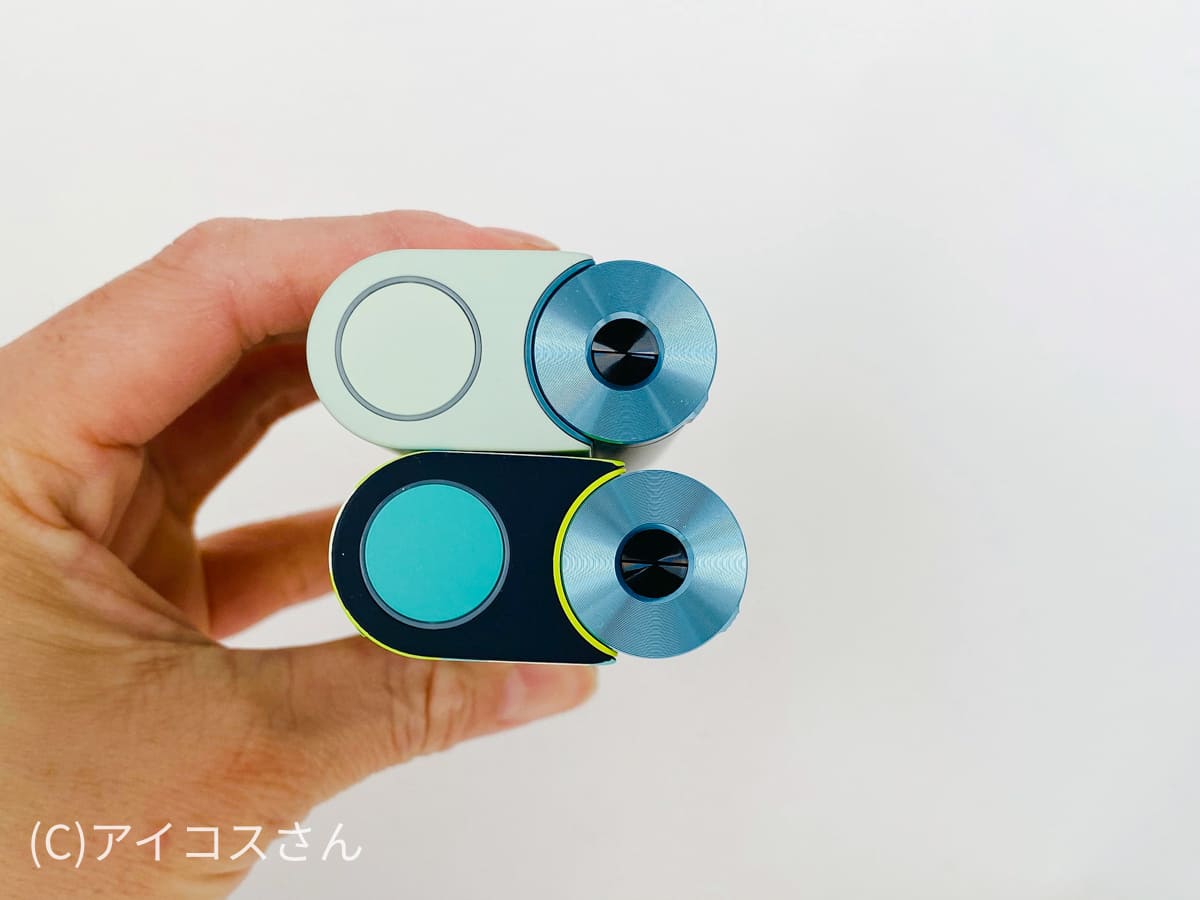 glo hyper X2首款限定设计与薄荷蓝的上部对比