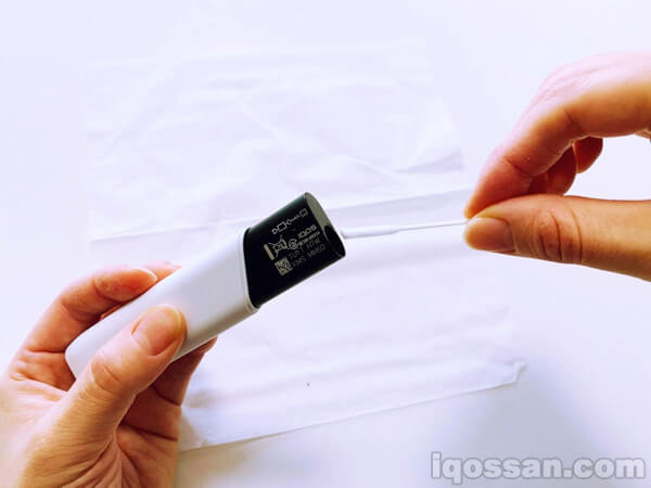 使用清洁工具后,再用棉棒擦得干干净净