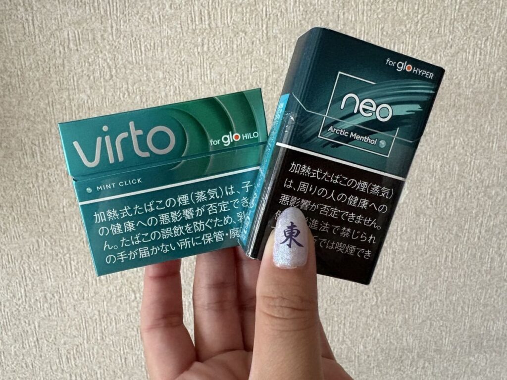 比较VIRTO Mint Click和Neo的薄荷味