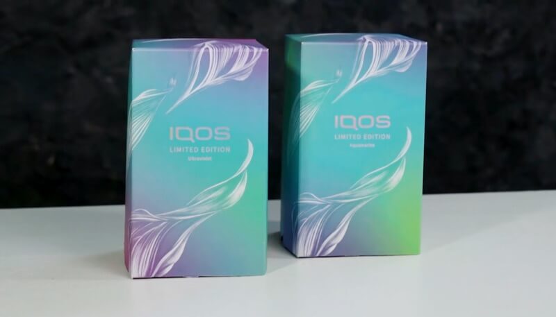 IQOS 3 DUO春季限定型号的包装。外包装做工出色,色彩鲜艳。