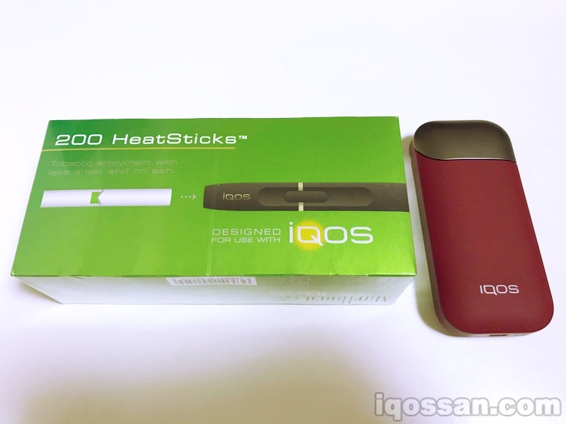 与IQOS Dark Red并排对比