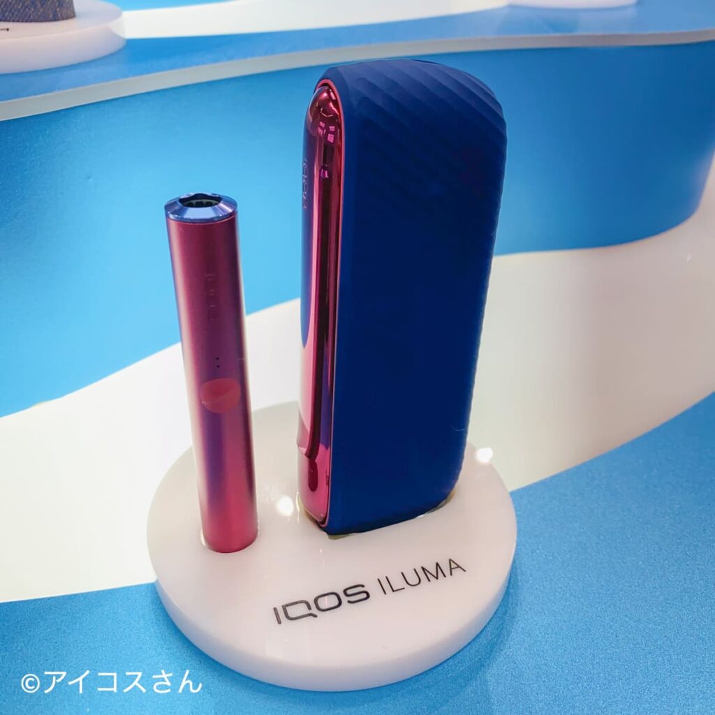 IQOS ILUMA“落日红”安装蓝色烟套