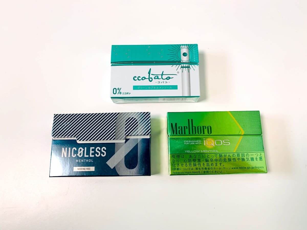 上方为COBATO,左下为NICORES,右下为HEATSTICK