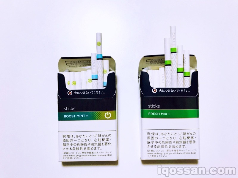 左侧为neo的薄荷Boost,右侧为neo的Fresh