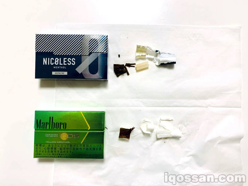 拆解Nicoless和加热棒进行比较