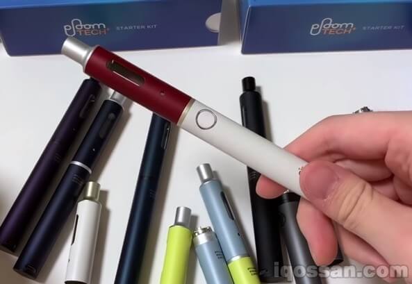 Ploom TECH Plus的白色电池配红色烟弹盖