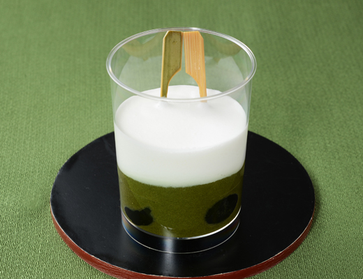 奶油和土麻糬抹茶