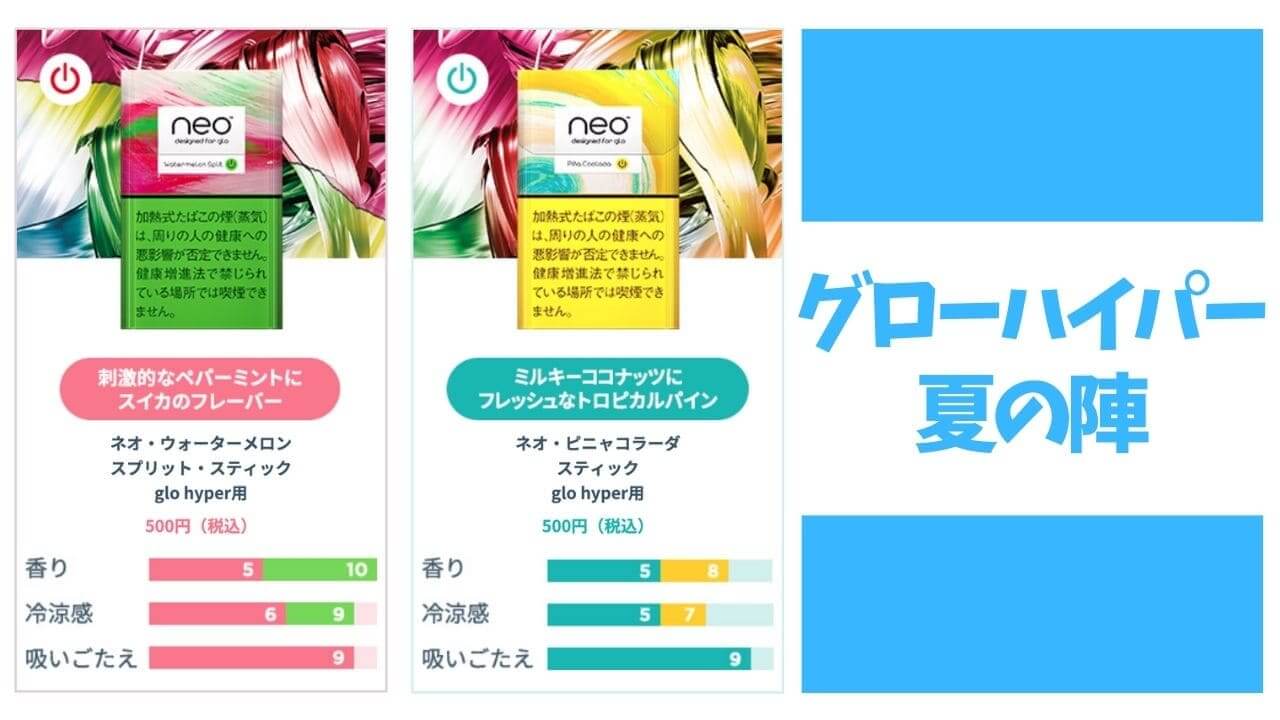 glo hyper推出适合夏季的限定口味“皮纳科拉达”和“西瓜”味