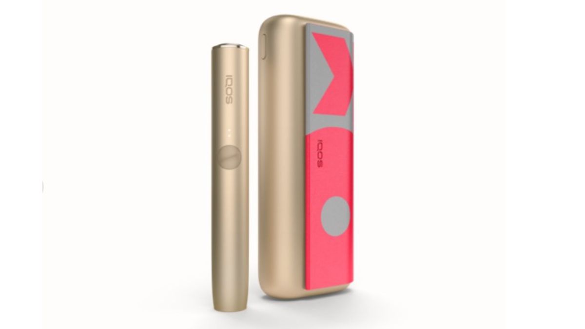 金色IQOS ILUMA Prime×粉色Wrap Cover