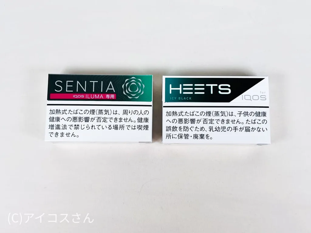 比较SENTIA与HEETS的“冰黑”