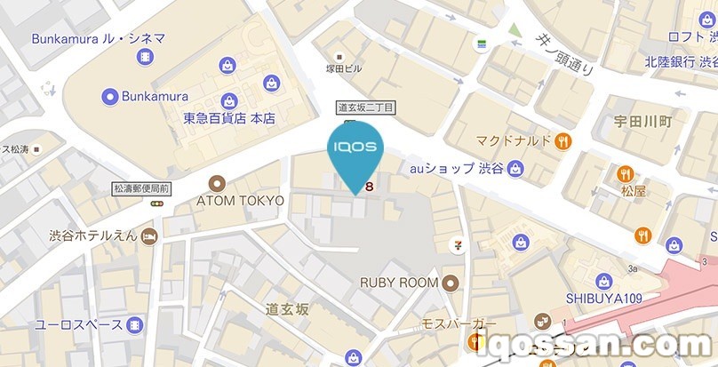 IQOS Store的地图・交通方式