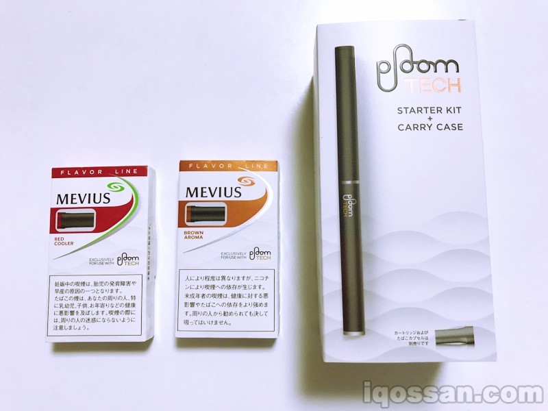 旧版Ploom TECH包装,但这是购买烟草胶囊套装时的图片