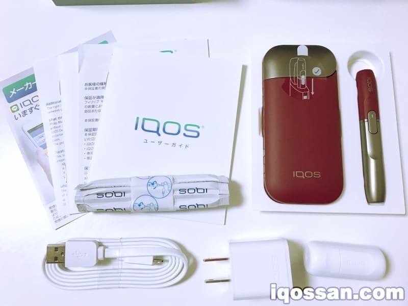 确认IQOS Ruby的随附物品