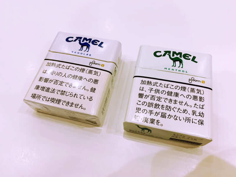 Ploom S版CAMEL。左侧为Regular,右侧为Menthol