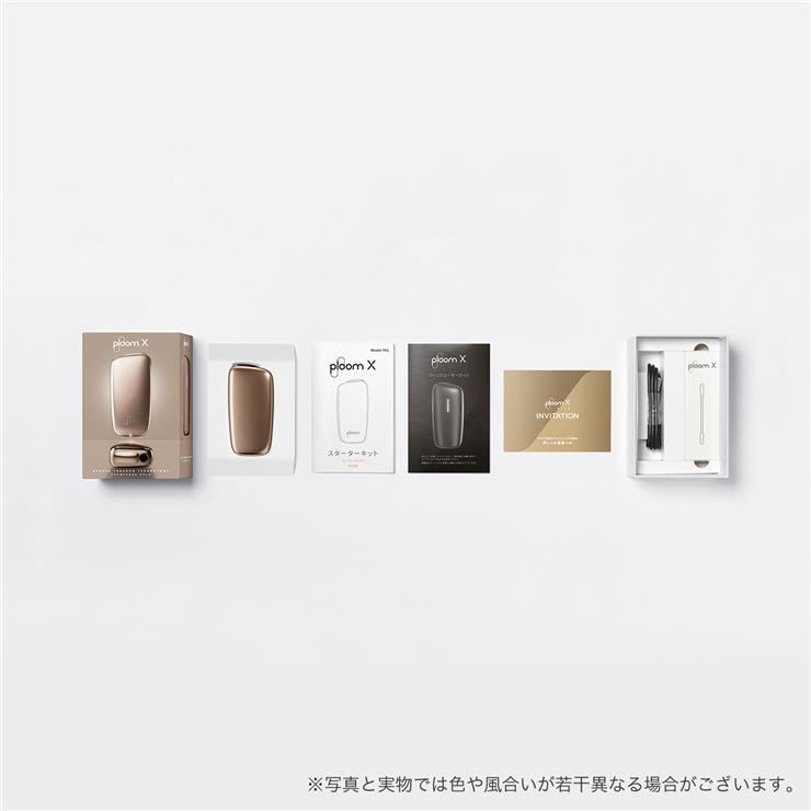 Ploom X 香槟金的包装内容