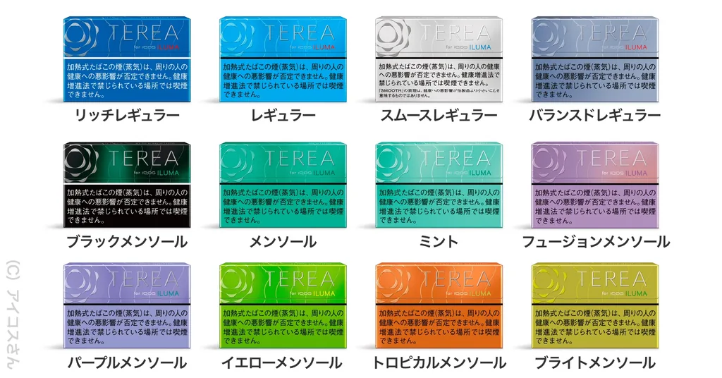 截至2021年11月的“TEREA”球杆类型列表