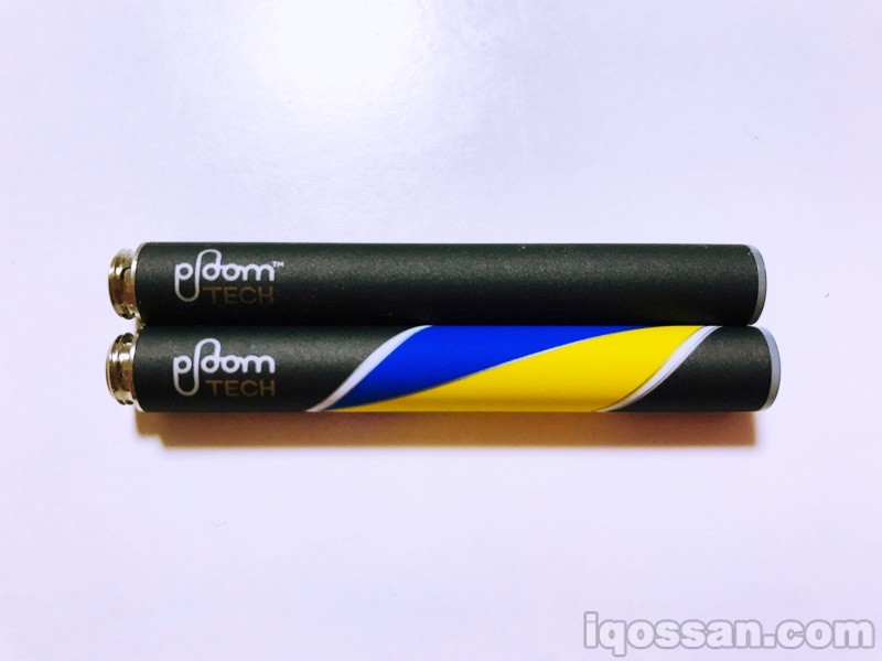 上方为普通Ploom TECH电池,下方为限定款Ploom TECH「CTB-BN」,