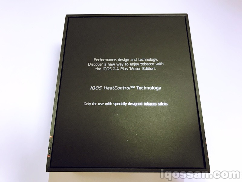 IQOS Motor Edition的包装盒背面