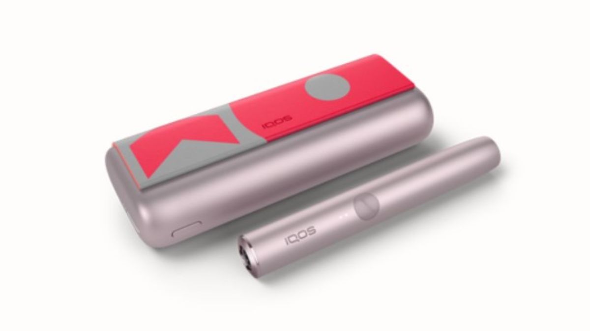 IQOS ILUMA Prime古铜灰与Wrap Cover·珊瑚色的组合