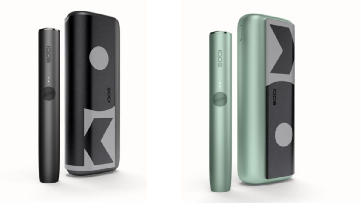 IQOS ILUMA Prime限定配件Wrap Cover银色的安装效果