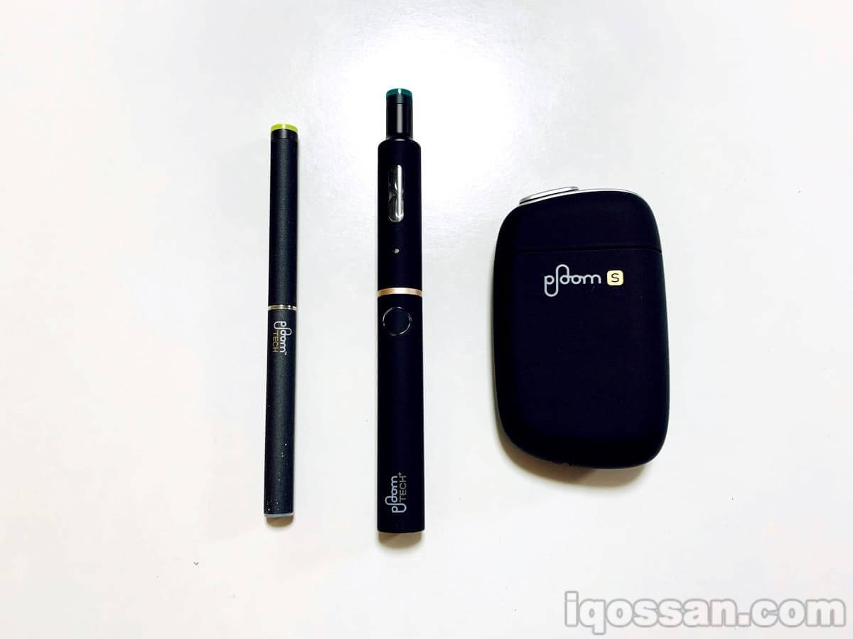 从左至右为Ploom TECH、Ploom TECH Plus、Ploom S