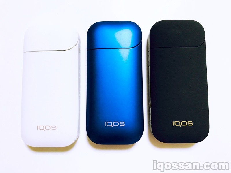 白色IQOS、藏青IQOS与蓝色对比
