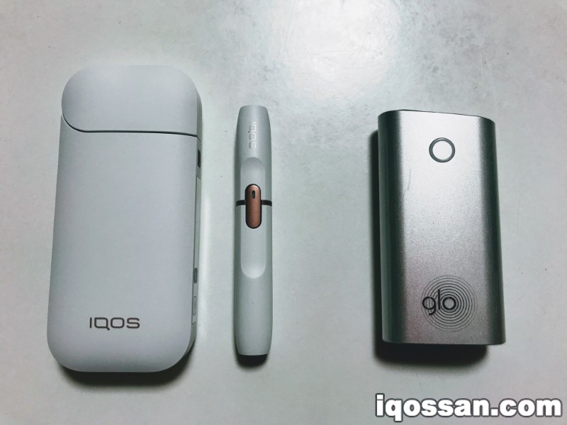 IQOS的充电盒与烟杆分离,而glo为一体型
