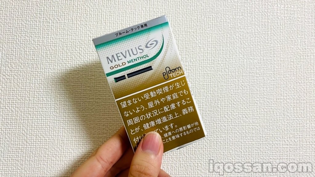 Ploom TECH·Mevius的“金色薄荷”包装。