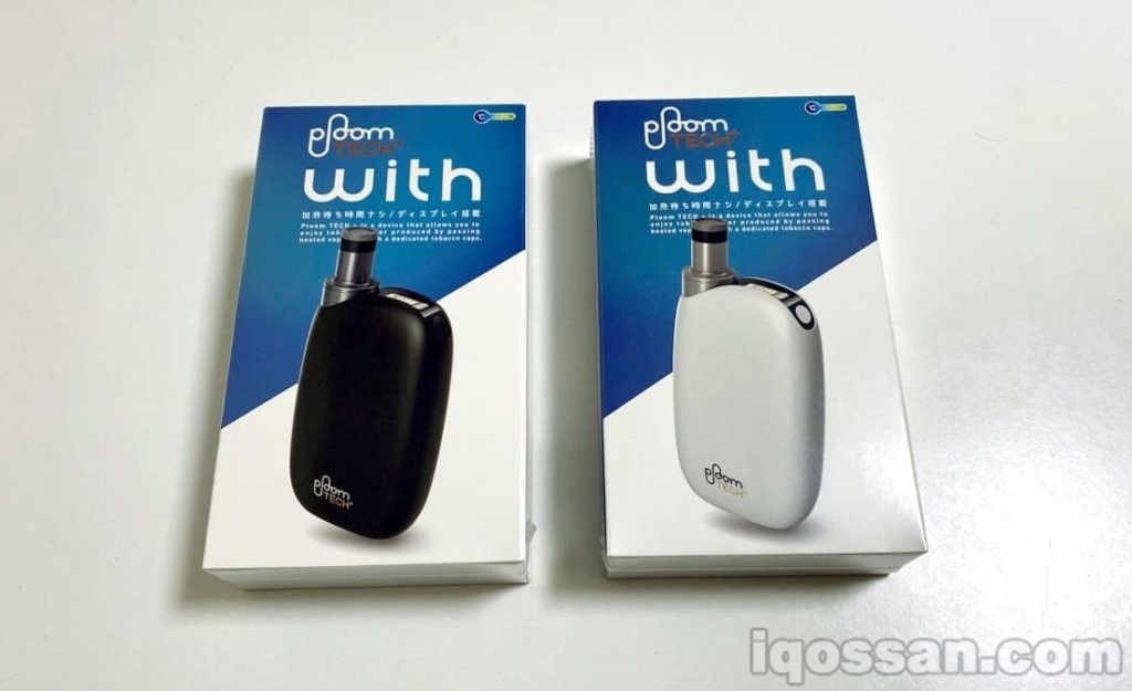 黑色和白色的“Ploom TECH Plus With”