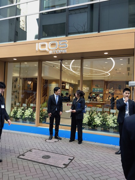 开业前的IQOS银座门店